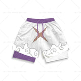 Anime Short Gyms Bilayer 2-in-1 Sports Shorts For Men Sweat-absorbent Quick-drying And Breathable Outdoor Sports Jogging Pants