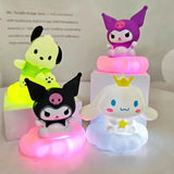 Animation Sanrios Kitty Kawaii Glowing Cloud Lamp Hello Kitty Bedside Lamp LED Night Light Cake Decoration Decoration Gift
