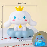 Animation Sanrios Kitty Kawaii Glowing Cloud Lamp Hello Kitty Bedside Lamp LED Night Light Cake Decoration Decoration Gift
