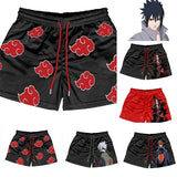 Naruto Uchiha Itachi Men Women Beach Pants Anime Characters Summer Style Youth Creative Casual Shorts Home Pants Birthday Gifts