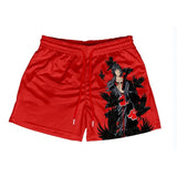 Naruto Uchiha Itachi Men Women Beach Pants Anime Characters Summer Style Youth Creative Casual Shorts Home Pants Birthday Gifts