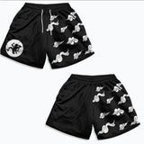 Anime Men's Gym Shorts 3D Printed Shorts Quick Dry Mesh Casual Board Shorts for Summer to Jogging Fitness Basketball