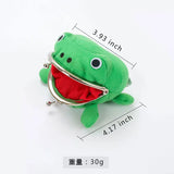 Cute Anime Frog Wallet Coin Purse Kiss Lock Coin Wallet Funny Plush Frog Shape For Women Little Stuff Money Bag Accessories