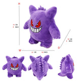 New Gengar Plush Toy Mega Gengar Soft Stuffed Doll Cartoon Cute Plush Dolls Throw Pillow Birthday Gift For Kids Boys